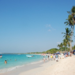 Playa Blanca, main beach near Cartagena on Isla Barú.