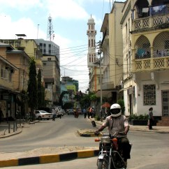 Downtown Dar es Salaam, on the eastern coast and Indian Ocean.
